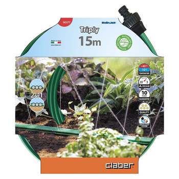 Wąż zraszający przesiąkający kroplujący 15m Triply CLABER 90377