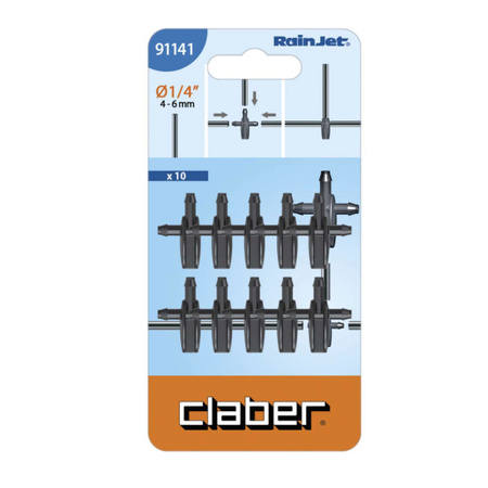 Trójnik na rurę 1/4" CLABER 91141 opak. 10 szt.