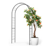 Pergola ogrodowa metalowa łuk MIRA 230x114x37cm czarna