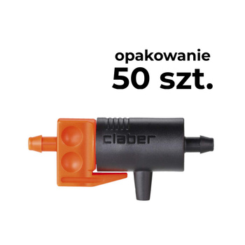 Zraszacz kropelkowy kroplownik liniowy 0-6 l/h CLABER 99217 opak. 50 szt.