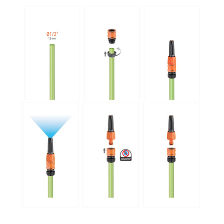 Szybkozłączka na wąź 1/2" Quick-Click Aquastop CLABER 8602