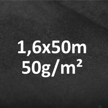 Agrowłóknina ściółkująca czarna 50g 1,6x50m