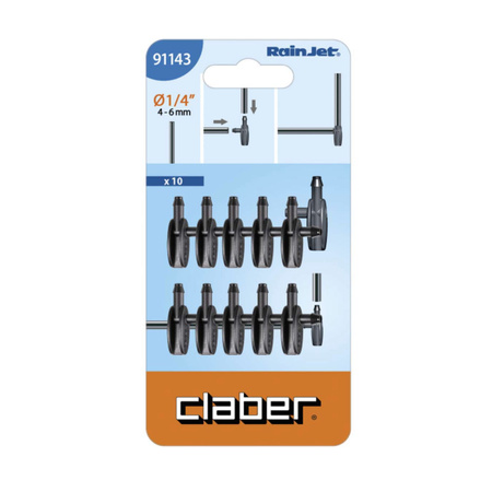 Kolanko wciskane na rurę 1/4" CLABER 91143 opak. 10 szt.