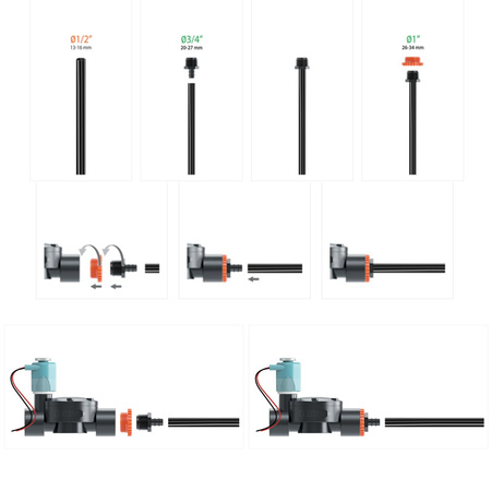Złączka gwintowana 3/4”-1” do węża 1/2” CLABER 91066