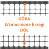 Siatka ochronna ogrodzeniowa plastikowa Quadra 20 1x10m oczko 20x20mm grafitowa TENAX