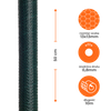 Siatka heksagonalna ocynkowana powlekana PVC zielona 0,5x10m oczko 13x13mm drut 0,8mm