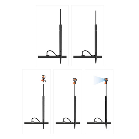 Statyw regulowany 30-50 cm przedłużka do mikrozraszaczy CLABER 91265 opak.2 szt.