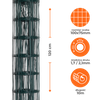 Siatka ogrodzeniowa zgrzewana powlekana PVC 1,2x10m zielona oczko 100x75mm