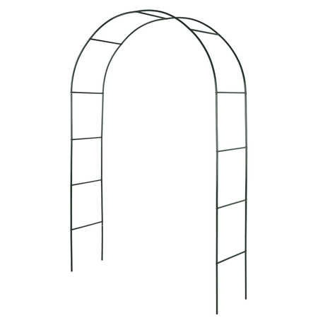 Pergola ogrodowa metalowa łuk CLASSIC 240x140x37 cm czarna