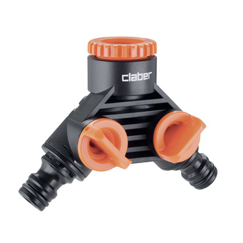 Końcówka na kran 1/2" - 3/4" z dwoma wyjściami CLABER 91045