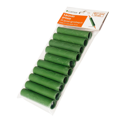Łącznik prosty do tyczek ogrodowych średn. 11 mm - opak. 10 szt.