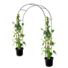 Pergola ogrodowa metalowa łuk CLASSIC 240x140x37 cm czarna