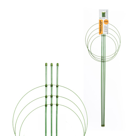 Podpora ogrodowa do roślin pierścieniowa 75 cm zielona