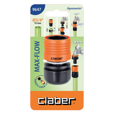 Szybkozłączka na wąż 3/4'' Max-Flow CLABER 9647