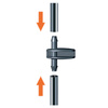 Złączka dwudrożna przelot kapilary 1/4" CLABER 91155 opak. 10 szt.