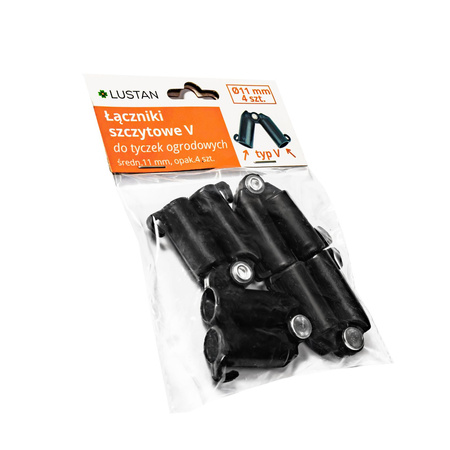 Łącznik szczytowy typ V do tyczek ogrodowych średn. 11 mm - opak. 4 szt.