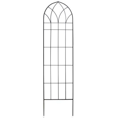 Podpora ogrodowa kratka metalowa do roślin WITRYNA 120x45cm czarna