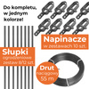Drut naciągowy do siatki ogrodzeniowej powlekany PVC 3,1mm /55 m grafit