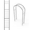 Pergola ogrodowa metalowa łuk MIRA 230x114x37cm czarna