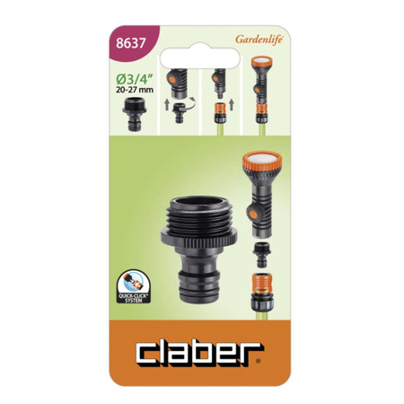 Złączka z gwintem zewnętrznym 3/4” CLABER 8637