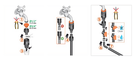 Zestaw do nawadniania kropelkowego roślin tarasowych Terazzo Drip Kit CLABER 90772