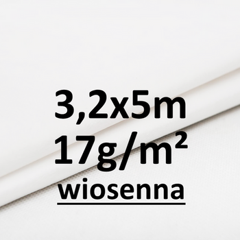 Agrowłóknina okrywowa wiosenna biała 17g 3,2x5m