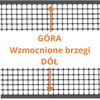 Siatka ochronna ogrodzeniowa plastikowa Quadra 10 1x10m oczko 10x10mm grafitowa TENAX
