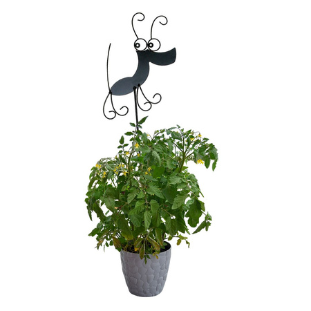 Podpora ogrodowa wbijana metalowa PIES 132x31cm czarna