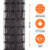 Siatka ogrodzeniowa zgrzewana powlekana PVC 1x25m antracyt oczko 100x75mm