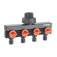 Końcówka na kran z 4 wyjściami rozdzielacz poczwórny CLABER 8580