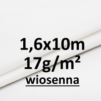 Agrowłóknina okrywowa wiosenna biała 17g 1,6x10m